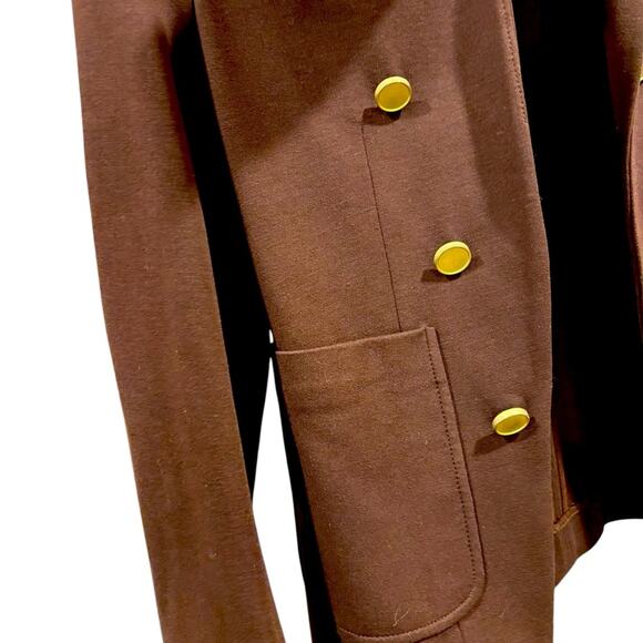 THEORY Jontia K Blazer, Garnet Burgundy, Size 2 - Picture 6 of 13